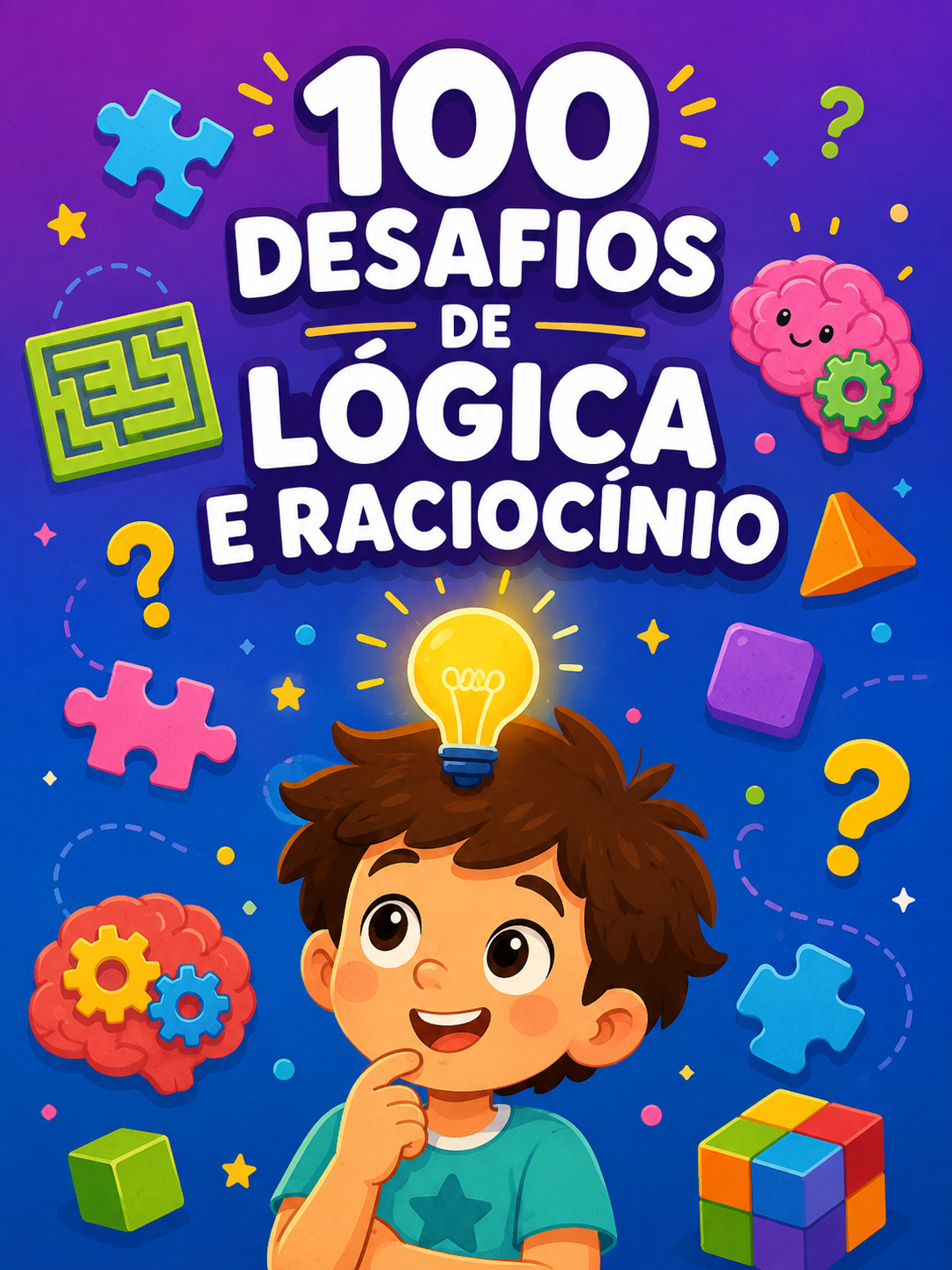 Capa do bônus 1: 100 Desafios de Lógica e Raciocínio Passo a Passo